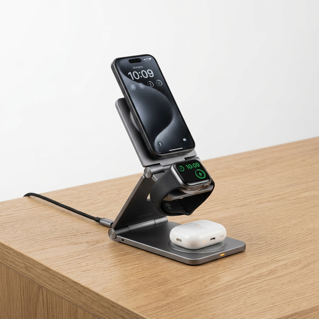 3-in-1 Foldable MagSafe Dock