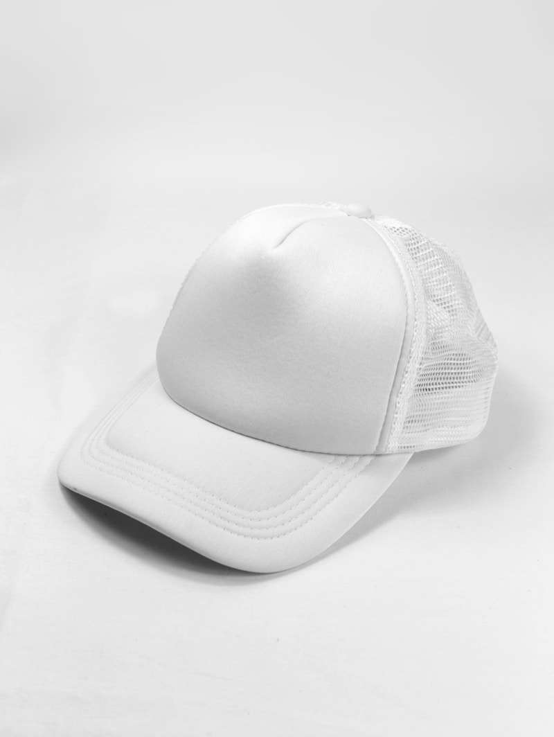 Laser Leatherette Trucker Hat